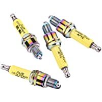 Qiilu 4X Bujías para Motocicleta Scooter ATV Dirt Bike (A7TC)